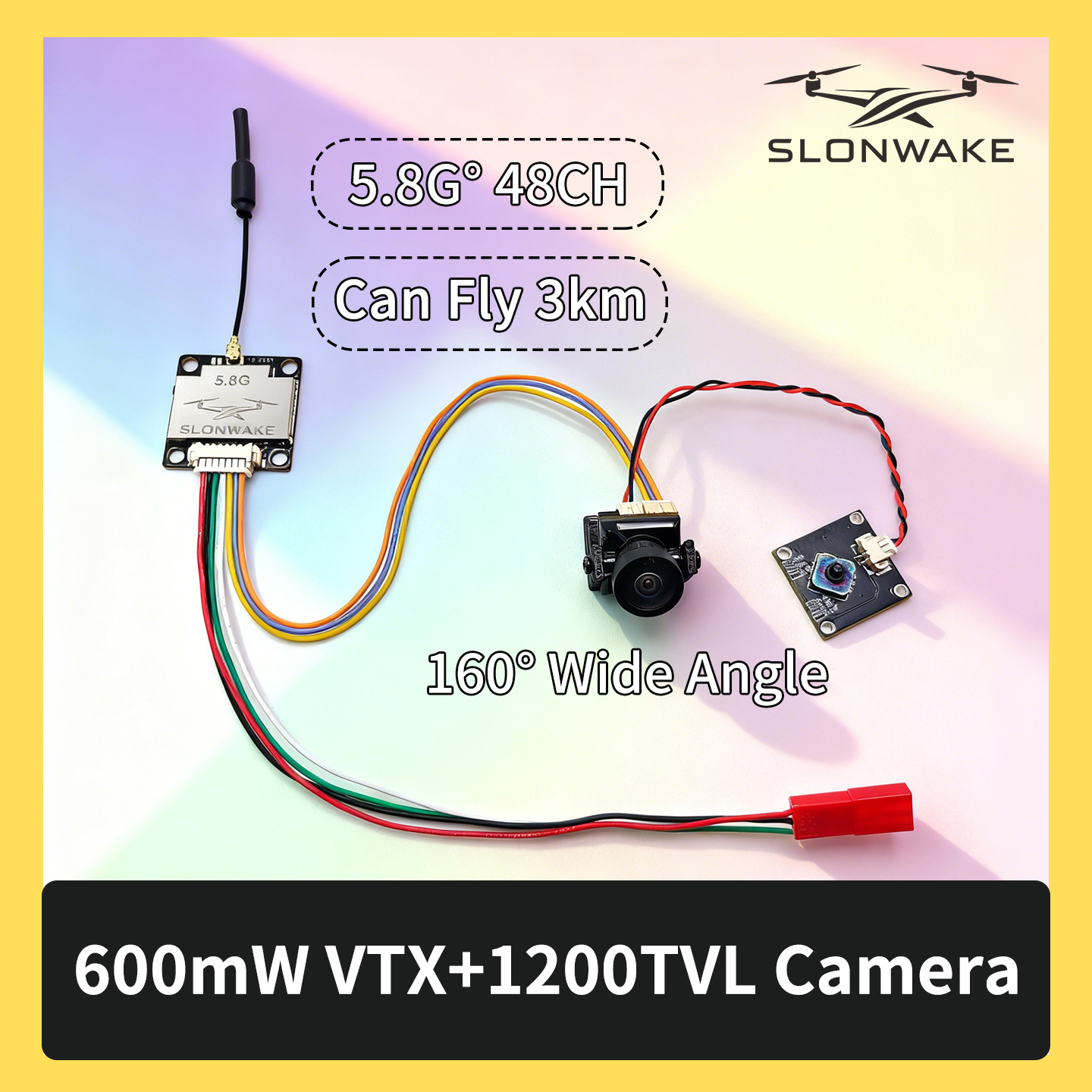 Fpv Drone Receiver - SLONWAKE 5.8G 600mW 7-24V FPV Video