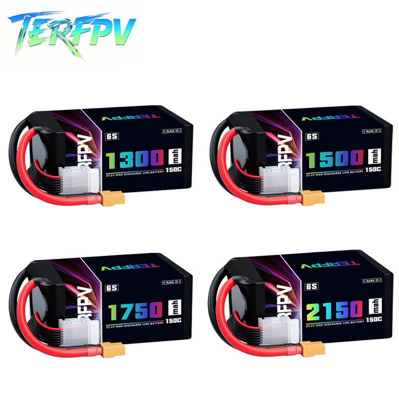 Fpv Drone Battery - TERFPV Lipo Battery 6S 22.2V 1300/1500/1750./2150mAh