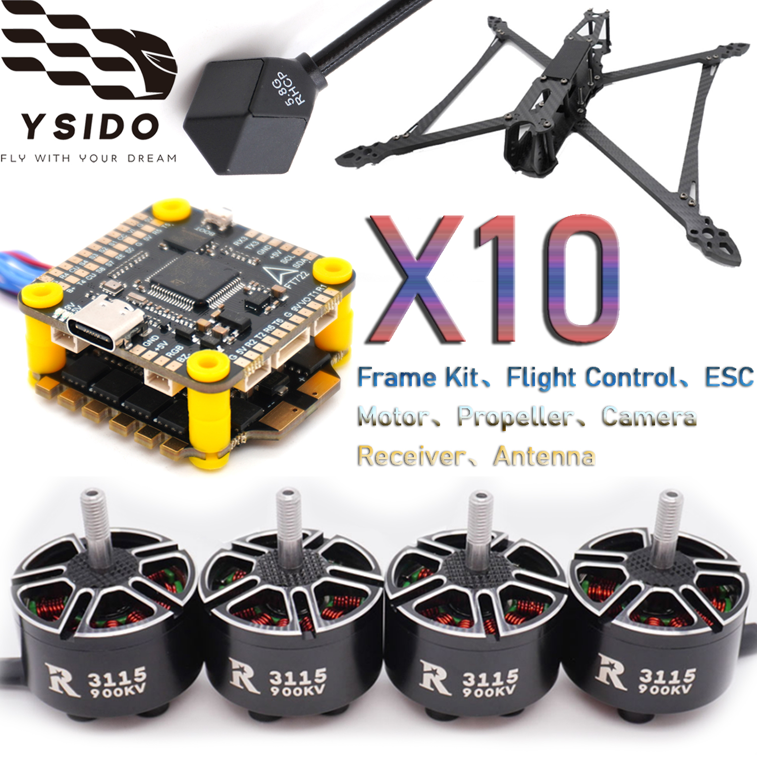 Fpv Drone Tool Kit - YSIDO RC FPV Drone 427mm Frame