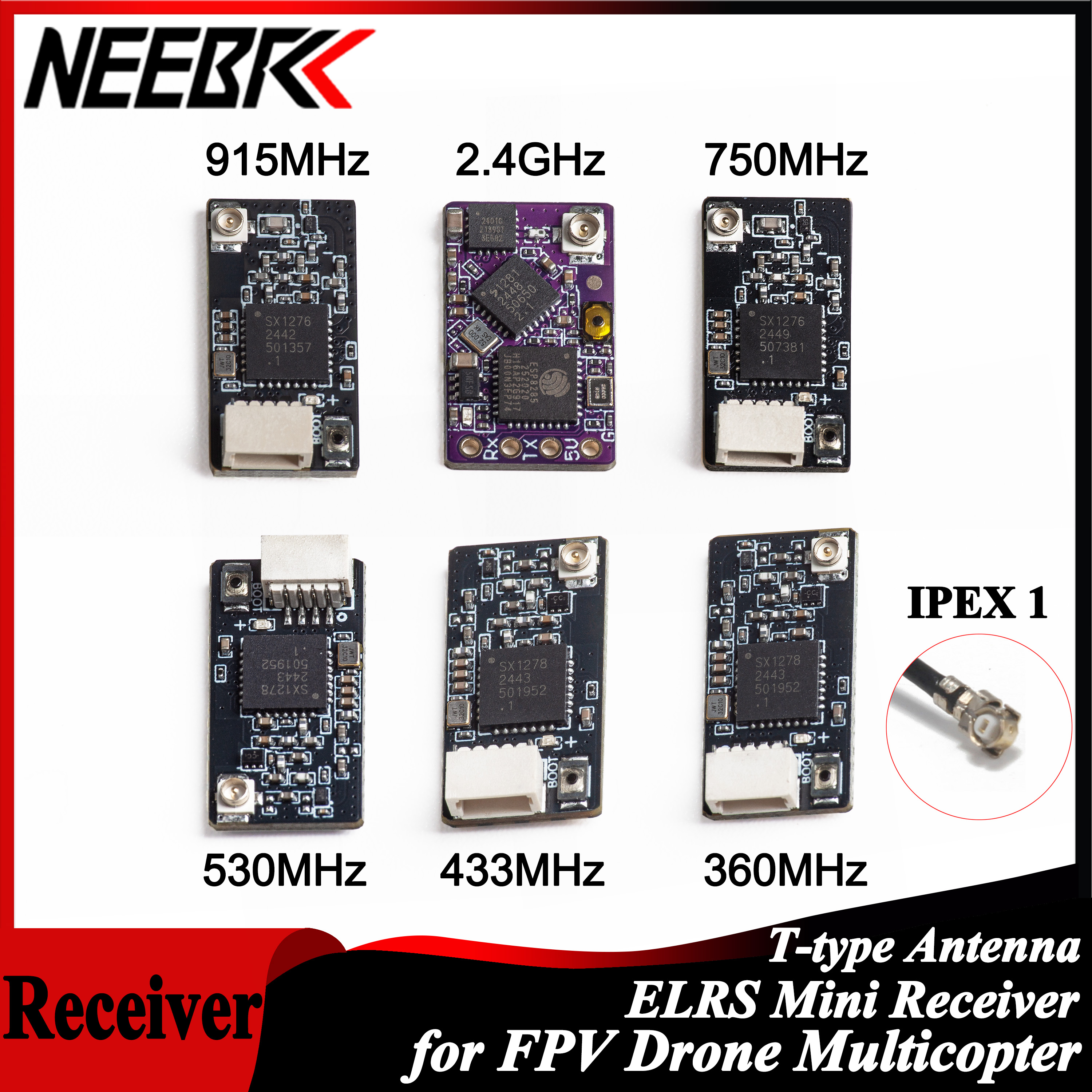 Fpv Drone Frame - NEEBRC ELRS 2.4G/915Mhz/360Mhz/433MHz/530MHz/750Mhz RX Long Range
