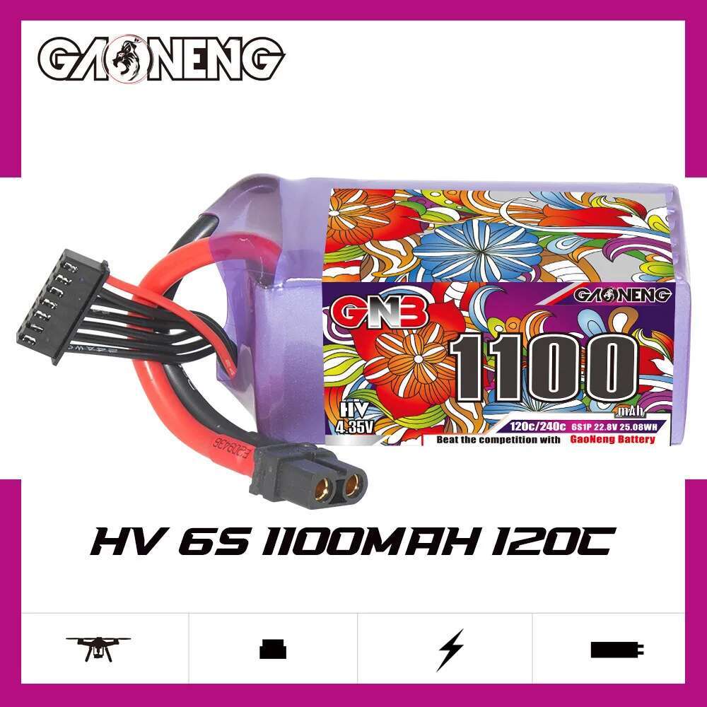 2Pcs GNB 6S Lipo Battery 22.8V - Fpv Drone Battery review and price