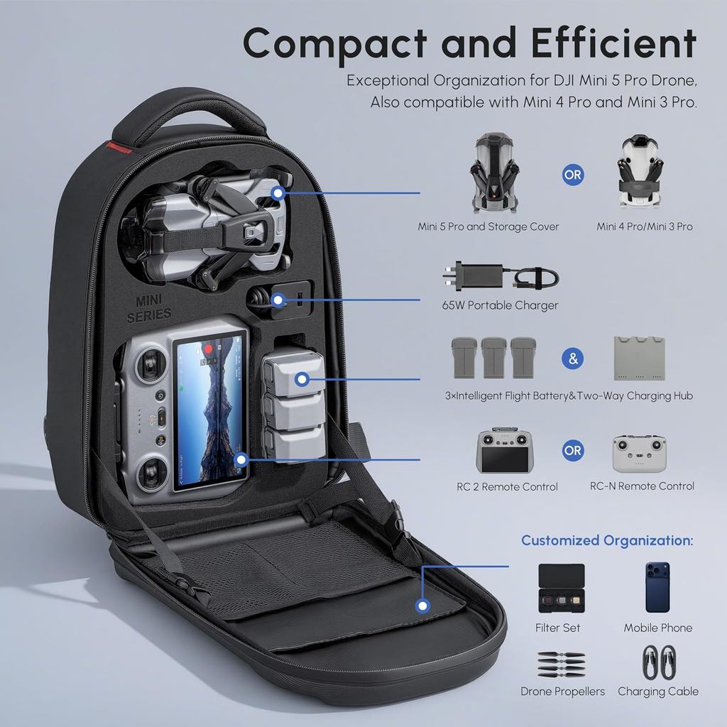 Waterproof Hard Carrying Backp - Fpv Drone Bag review and price