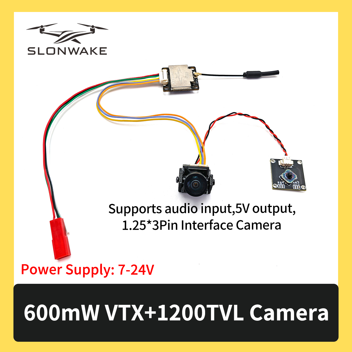 SLONWAKE 5.8G 600mW 7-24V FPV  - Fpv Drone Receiver review and price