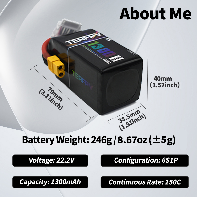 TERFPV Lipo Battery 6S 22.2V 1 - Fpv Drone Battery review and price