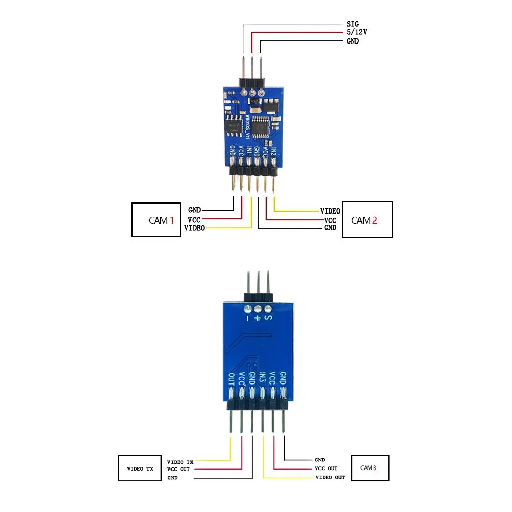 5.8G 3 Channel Video Switcher  - Fpv Drone Receiver review and price