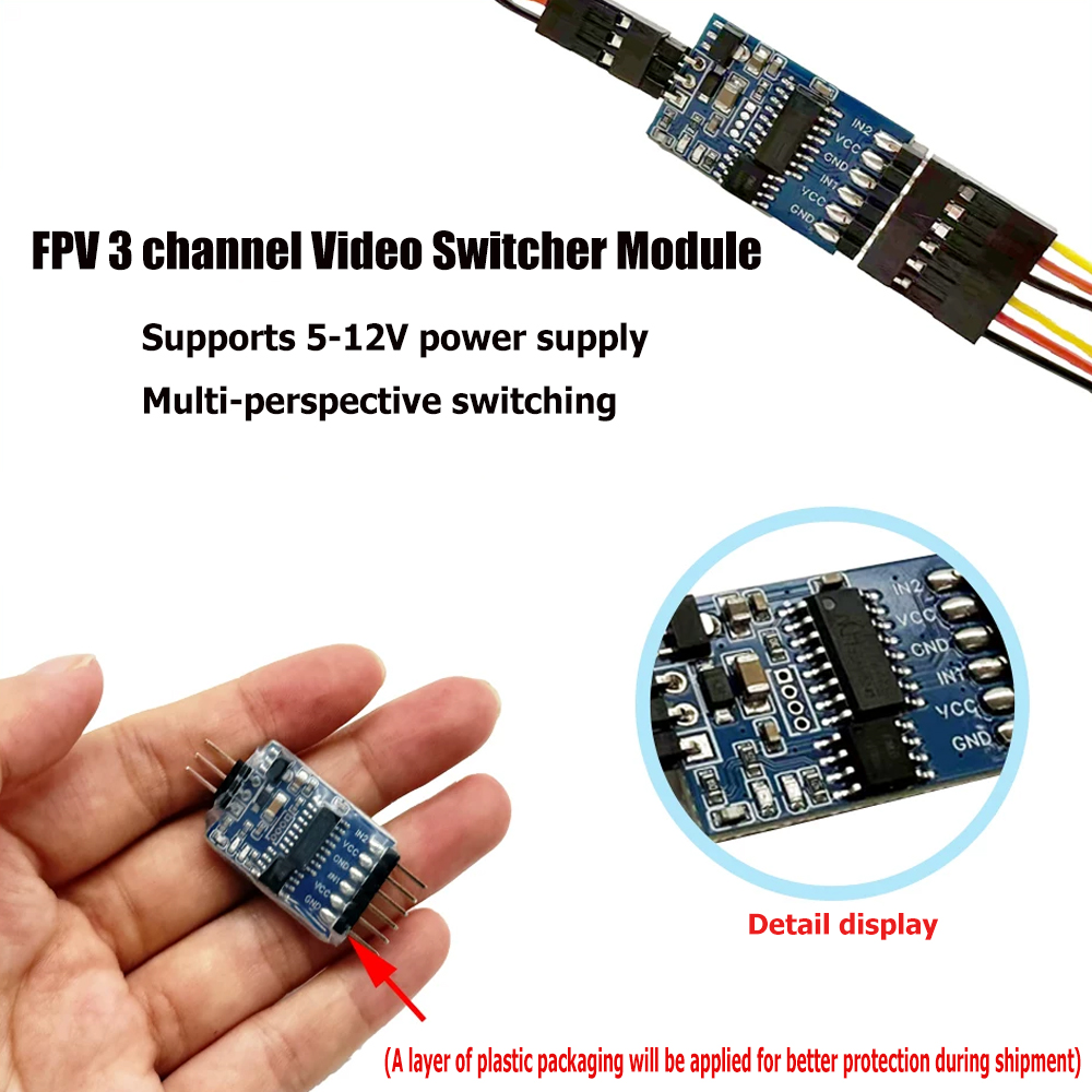 5.8G 3 Channel Video Switcher  - Fpv Drone Receiver review and price