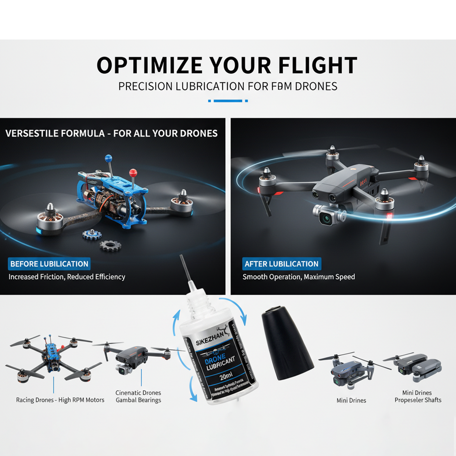 Micro Drone Motor Bearing Lubr - Fpv Drone Quadcopter review and price