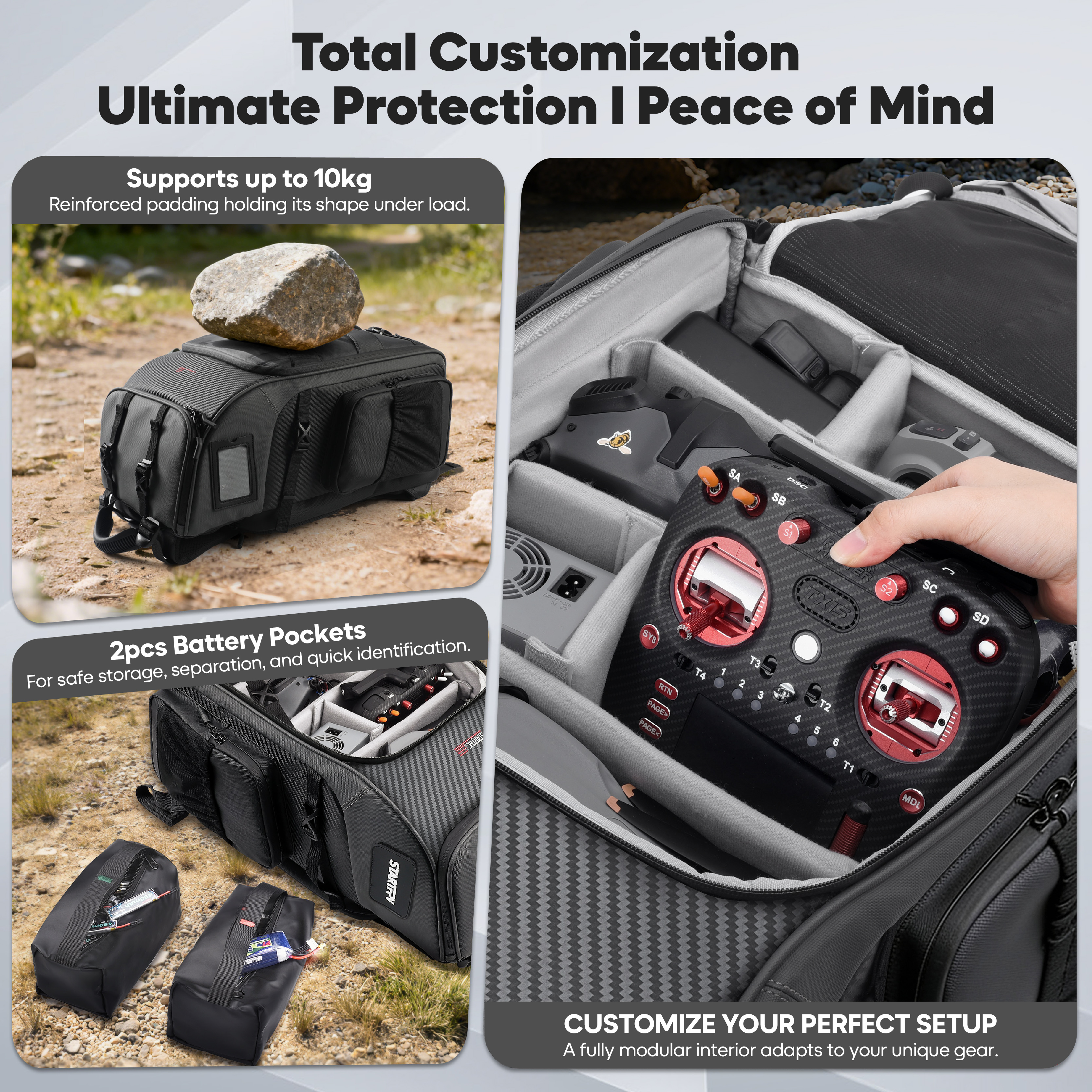 FPV Drone Backpack 40L Profess - Fpv Drone Bag review and price