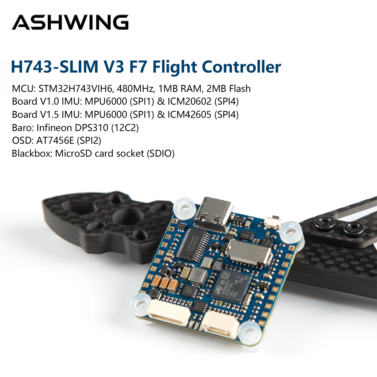 H743-SLIM V3 Flight Controller - Fpv Drone Flight Controller review and price
